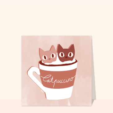 Catpuccino : Deux chats dans une tasse chaleureuse