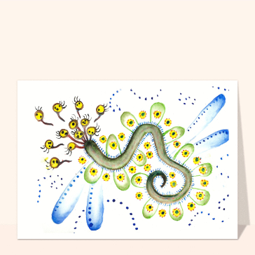 Serpent color&eacute; et ses amis gourmands