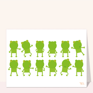 Danse joyeuse des grenouilles vertes
