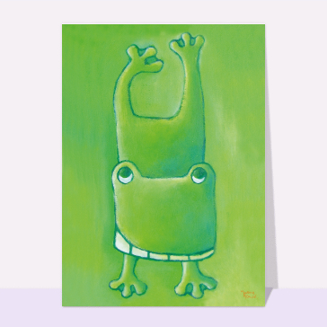 Grenouille qui fait le poirier