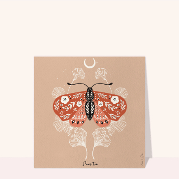 Papillon d&eacute;coratif aux couleurs raffin&eacute;es
