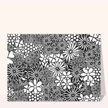 Fleurs abstraites en motifs enchanteurs