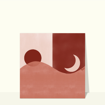 &Eacute;quilibre entre soleil et lune sur les collines