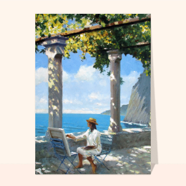 Cr&eacute;ativit&eacute; au bord de l'eau tranquille