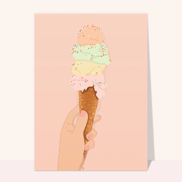 Glaces color&eacute;es pour des vacances rafra&icirc;chissantes