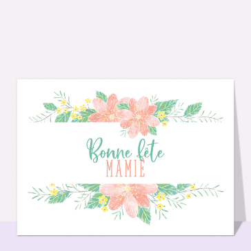 Douceur florale pour une mamie ch&eacute;rie
