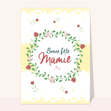 Bouquet floral pour une mamie ch&eacute;rie