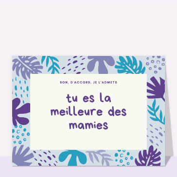 Meilleure des mamies avec des couleurs vives