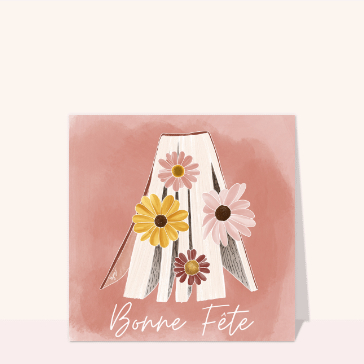 Fleurs &eacute;clatantes et livres pour Mamie