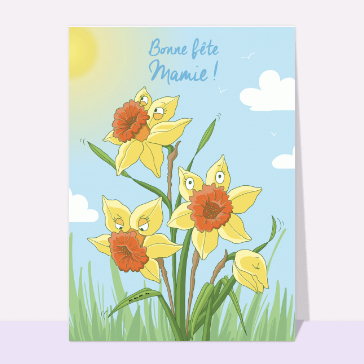 Fleurs hilarantes pour une mamie p&eacute;tillante
