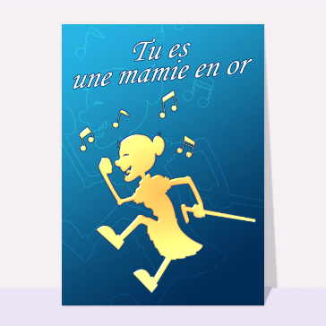 Mamie danseuse en pleine f&ecirc;te
