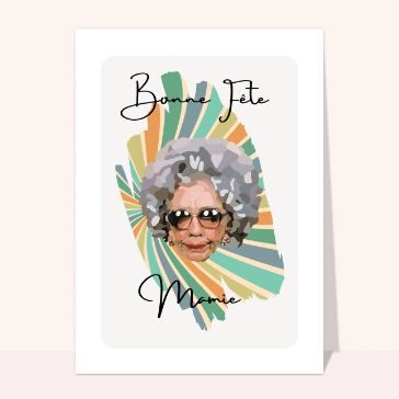 Mamie, ic&ocirc;ne de l'humour color&eacute;