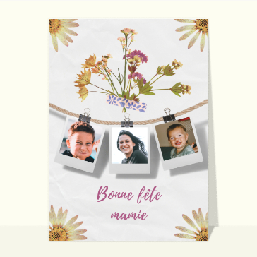 Fleurs en harmonie pour c&eacute;l&eacute;brer mamie
