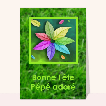 F&ecirc;te color&eacute;e pour un papy ador&eacute;