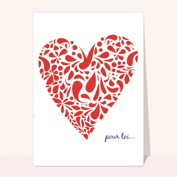 Coeur floral vibrant pour une maman ch&eacute;rie