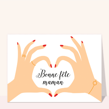 Coeur fait main pour une maman ch&eacute;rie
