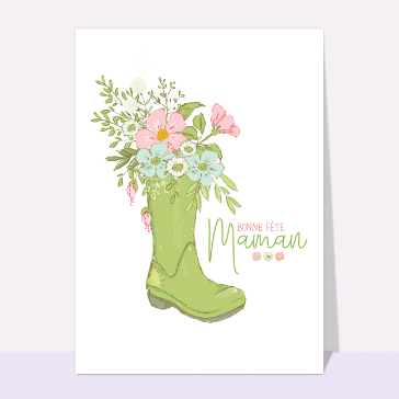 Bottes fleuries pour une maman ch&eacute;rie
