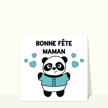 Panda c&acirc;lin pour une maman adorable