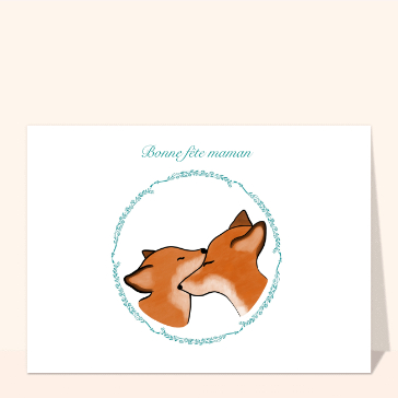 Renard tendre pour une maman ch&eacute;rie