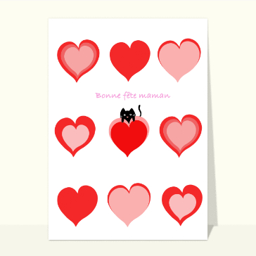 Un chaton plein de love pour maman