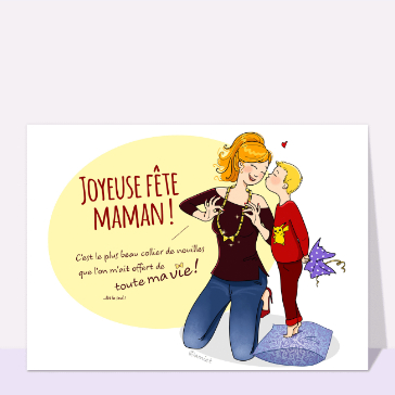 Collier de nouilles, un cadeau hilarant pour Maman
