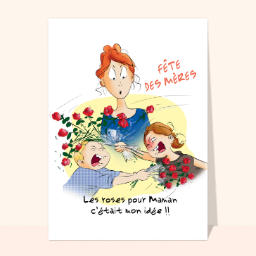 Fleurs farceuses pour une maman amusante
