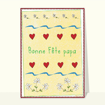 Coeur rouge et fleurs pour une f&ecirc;te joyeuse