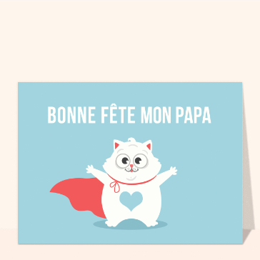 Super papa en manteau de f&ecirc;te et d'amour
