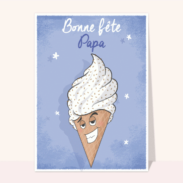 Glace d'amour pour la f&ecirc;te des p&egrave;res