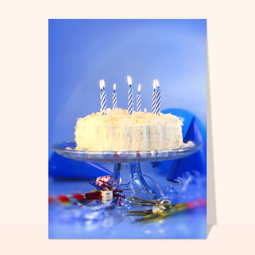 Carte gateau d'anniversaire : Gateau anniversaire