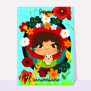 Carte anniversaire petit garçon et fille : Joyeux anniversaire