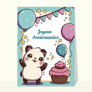 Anniversaire : Joyeux anniversaire petit panda