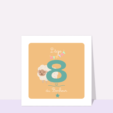 L`âge du Bonheur pour un anniversaire joyeux