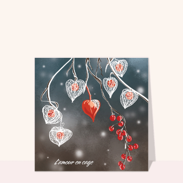 C&oelig;ur emprisonn&eacute; pour une d&eacute;claration passionn&eacute;e