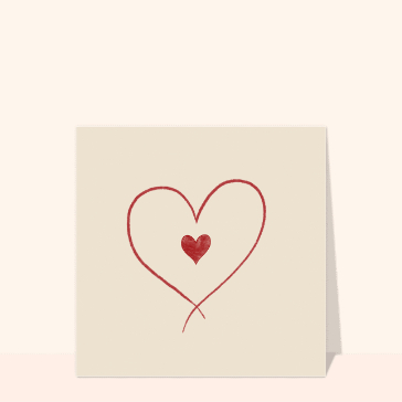 Amour, mariages et naissances : Carte d`amour