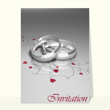 Mariages : invitation mariage classic