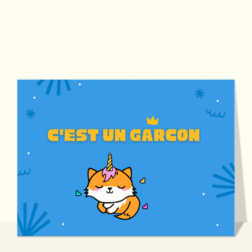 Carte Un petit roi vient de naître