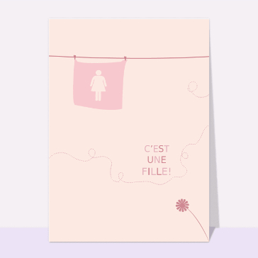 Faire-part de naissance : Un doux message pour notre petite fille