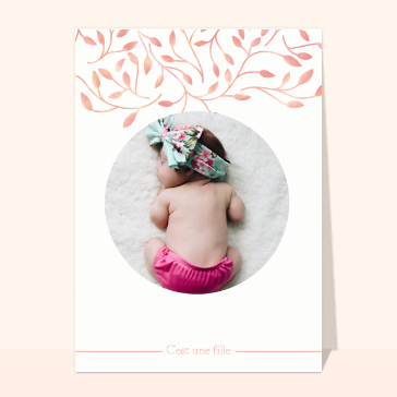 Carte Un doux rêve pour notre petite fille