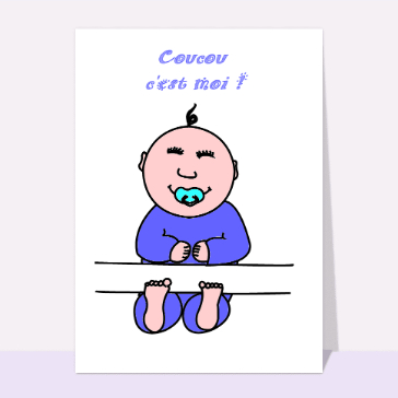 Carte Bienvenue mon joli bébé