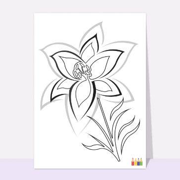 Coloriage fleur
