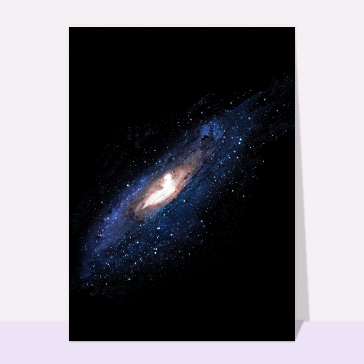 carte condoléances : Condoléances avec galaxie étoilée