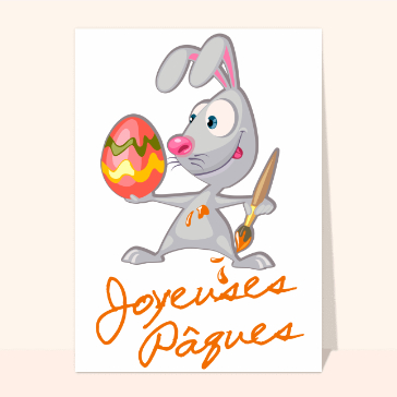 Pâques : Joyeuses Pâques du lapin