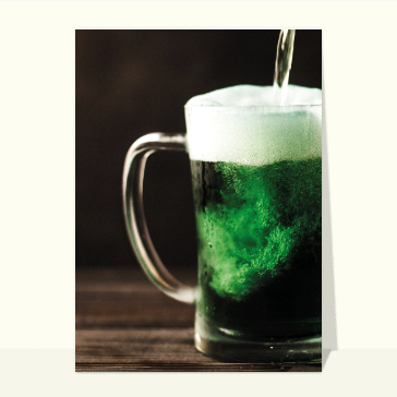 Carte Saint Patrick : Bonne bière de la Saint Patrick