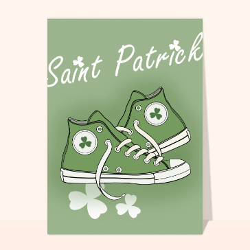 Carte Saint Patrick : Sneakers de la Saint Patrick
