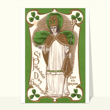 Carte ancienne Saint Patrick : St Patrick's Day Greetings