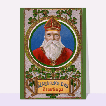 Carte ancienne Saint Patrick : Saint Patrick's Day Greeting