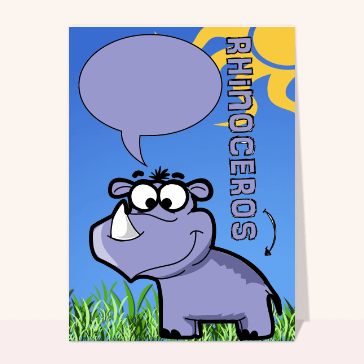 Humour : Le rhinoceros qui parle