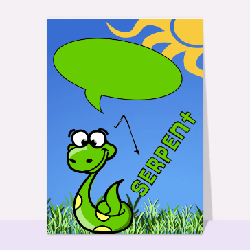 Humour : Un serpent bavard