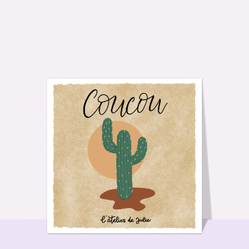 Dire bonjour : Coucou et cactus